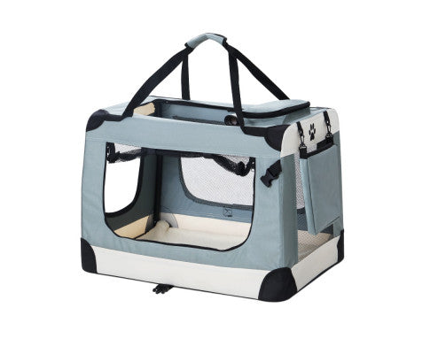i.Pet Pet Carrier Soft Crate Dog Cat Travel Portable Cage Kennel Foldable