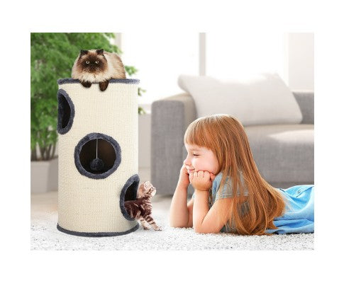 Pet Cat Tree Trees Scratching Post Scratcher Tower Condo House 70cm