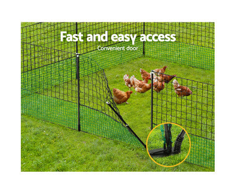 i.Pet Poultry Chicken Fence Netting Electric wire Ducks Goose Coop