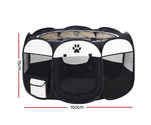 i.Pet Pet Dog Playpen Enclosure Crate 8 Panel Play Pen Tent Bag Fence Puppy