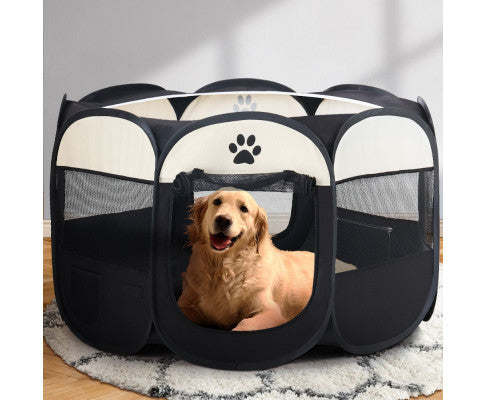 i.Pet Pet Dog Playpen Enclosure Crate 8 Panel Play Pen Tent Bag Fence Puppy