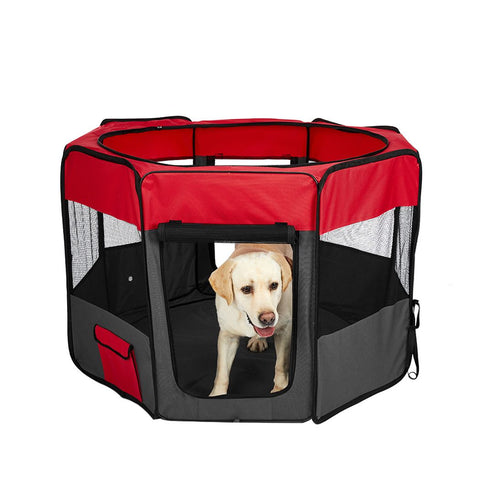 8 Panel Pet Playpen Dog Puppy Play Exercise Enclosure Fence