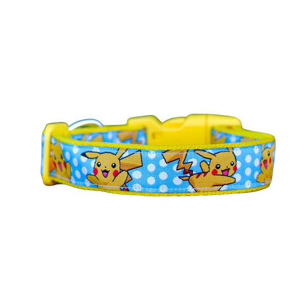 Pikachu Dog Collar / Pokemon - Hand Made by The Bark Side