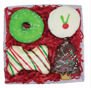 Dog Christmas Cookie Mix Gift Box 4pk - Huds and Toke