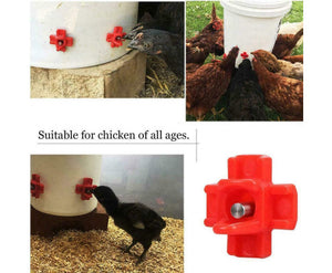 Cheeky Chooka Horizontal Poultry Water Nipple 5Pk