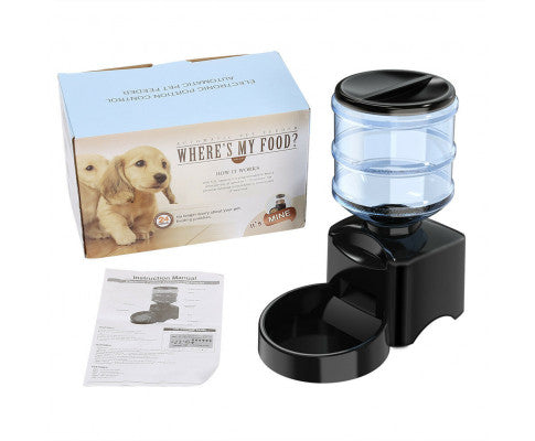5.5L Automatic Pet Feeder Cat Dog Smart Food Dispenser Self Feeding Meal Bottle
