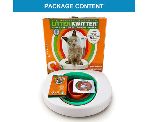 Cat Toilet Training System 3 Step Litter Kwitter Pet Training DVD Instruction
