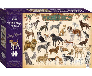 Vintage Puzzle - Dog Breeds 1000 Piece Puzzle