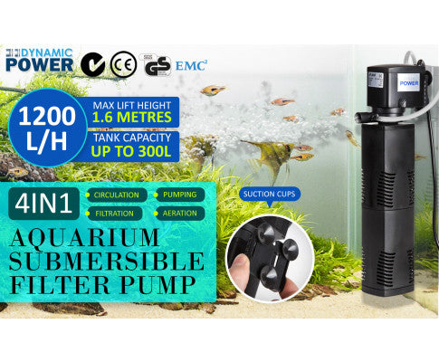 Dynamic Power Aquarium Submersible Filter Pond Pump