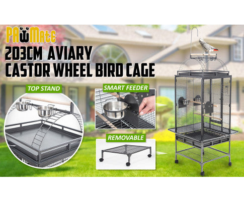 Paw Mate Bird Cage Parrot Aviary Tenor 203cm