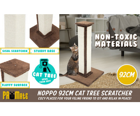 Paw Mate 92cm Cat Tree Noppo Multi Level Scratcher