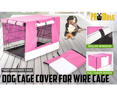 Paw Mate Cage Cover Enclosure for Wire Dog Cage Crate