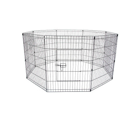 Paw Mate Pet Playpen 8 Panel Foldable Dog Exercise Enclosure Fence Cage