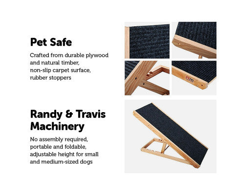 Dog Ramp Pet Ramp Adjustable Heights Portable