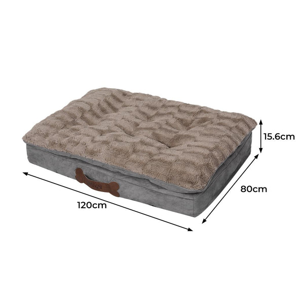 Dog Calming Bed Pet Cat Removable Cover Washable Orthopedic Memory Foam PaWz