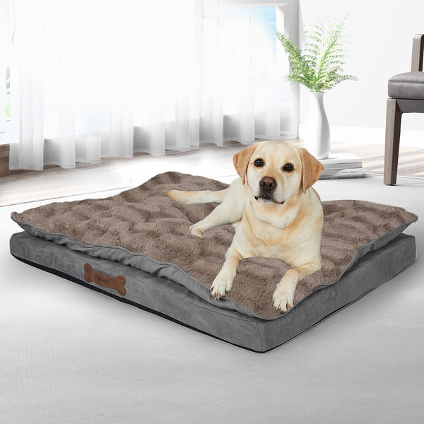 Dog Calming Bed Pet Cat Removable Cover Washable Orthopedic Memory Foam PaWz