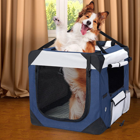 Pet Carrier Bag Dog Puppy Spacious Outdoor Travel Hand Portable Crate
