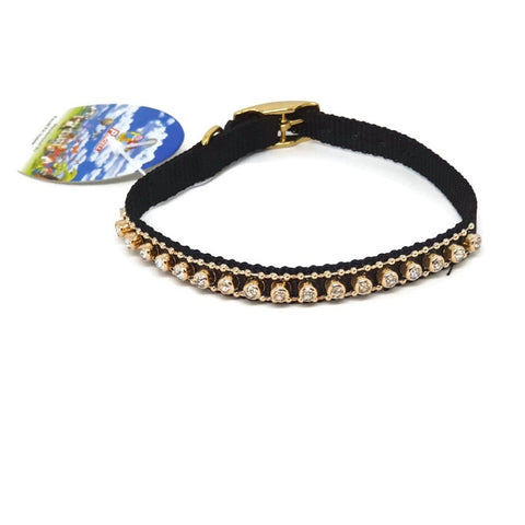 Puppy / Cat Jewelled Nylon Collar with Diamantes - Percell